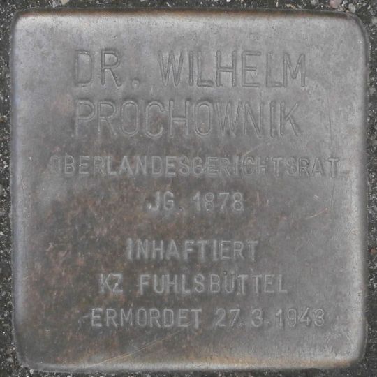 Stolperstein en memoria de Wilhelm Prochownik