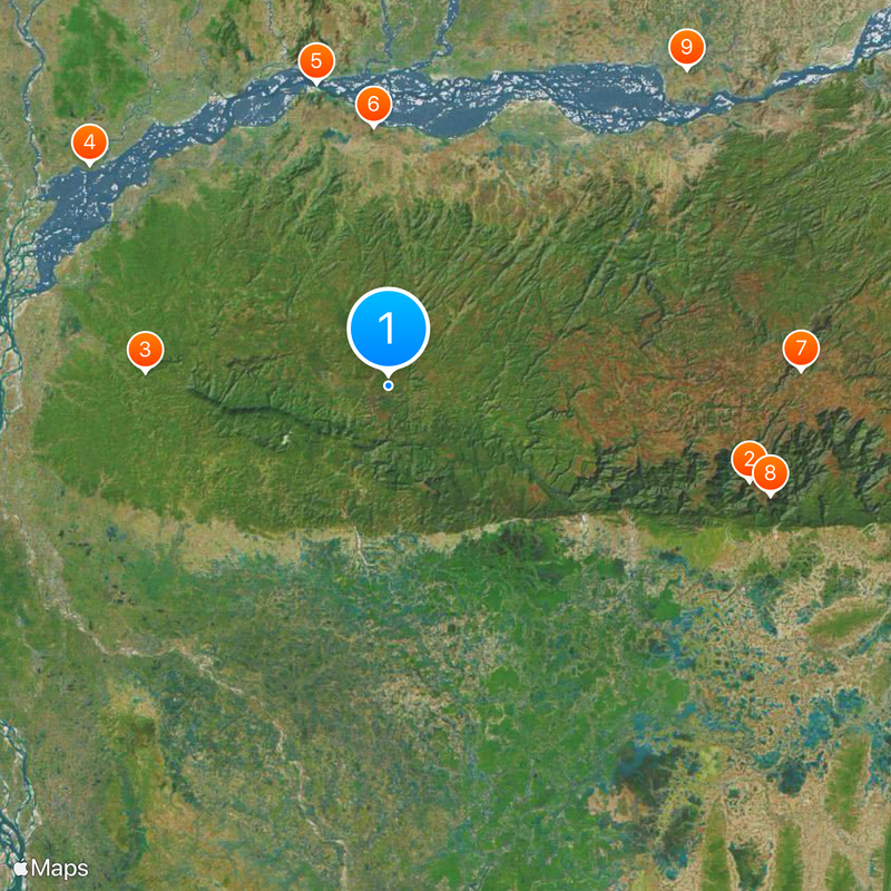 Balpakram National Park Karte