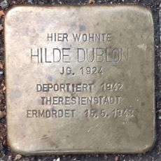 Stolperstein dedicated to Hilde Dublon