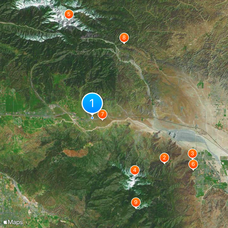 Cabazon Dinosaurs Kaart