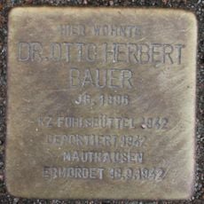 Stolperstein en memoria de Otto Herbert Bauer