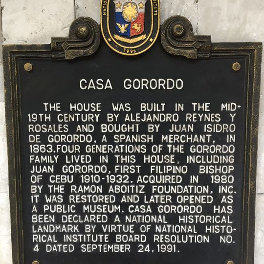 Casa Gorordo historical marker
