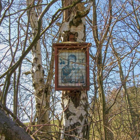 Obrázek Panny Marie u Zborova vedle polní cesty