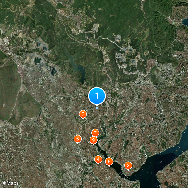 Distretto di Eyüp Mappa