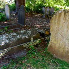Underhill Chest Tomb, Headstone And Low Railings About 11 Metres South Of The Chancel Of The Church Of St John The Baptist