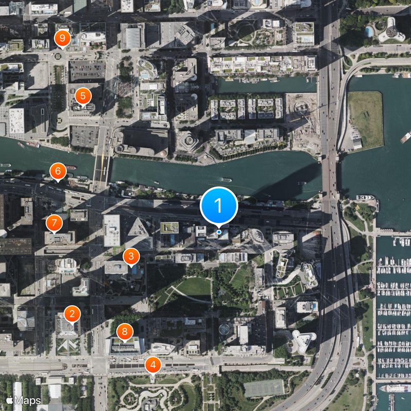 St. Regis Chicago Mapa