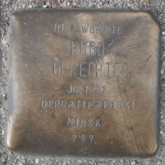 Stolperstein em memória de Hugo Gerechter