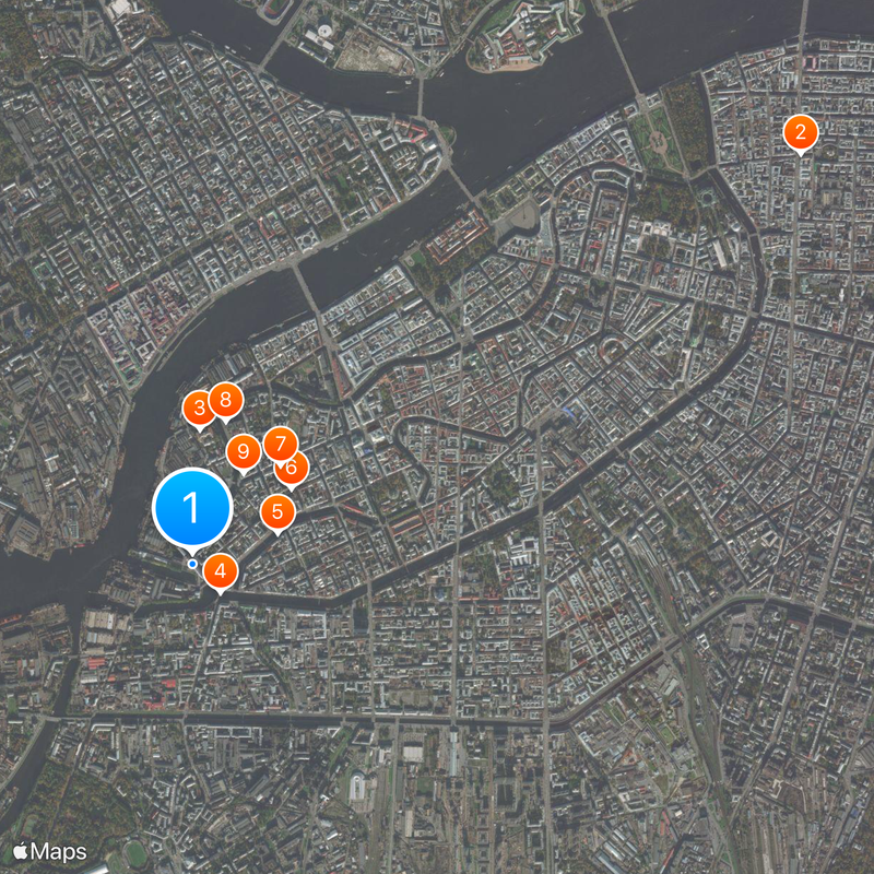 Universidad Técnica Marina Estatal de San Petersburgo Mapa