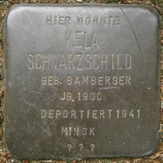 Stolperstein dedicated to Kela Schwarzschild