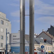 Memorial stele for resistance fighters (Am Spitz, Vienna)