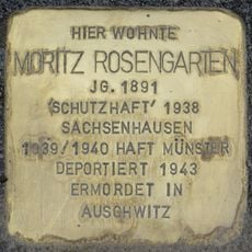 Stolperstein à la mémoire de Moritz Rosengarten