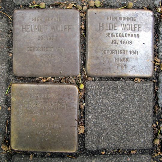 Stolperstein à la mémoire de Gerson Wolff