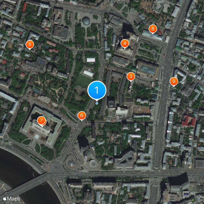 Square of Donetsk People's Republic Map