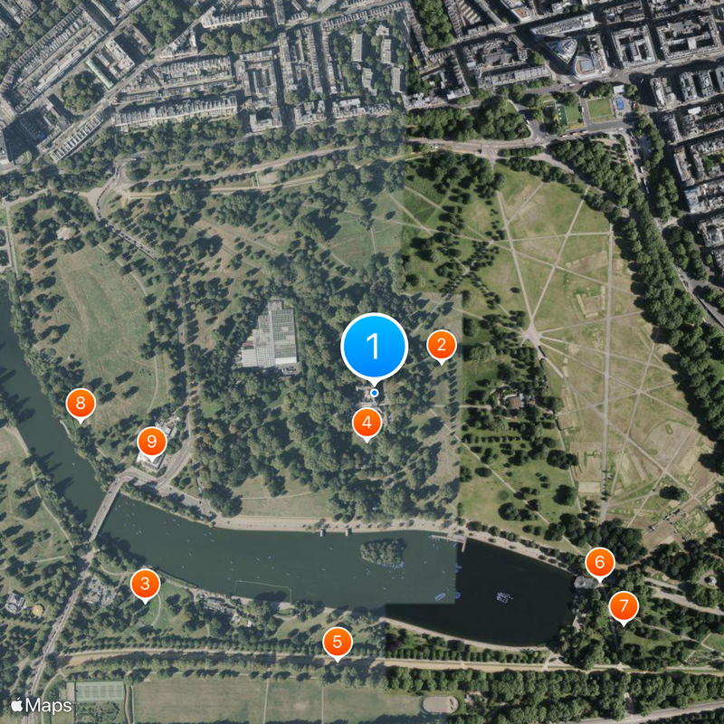 Royal Parks of London Map