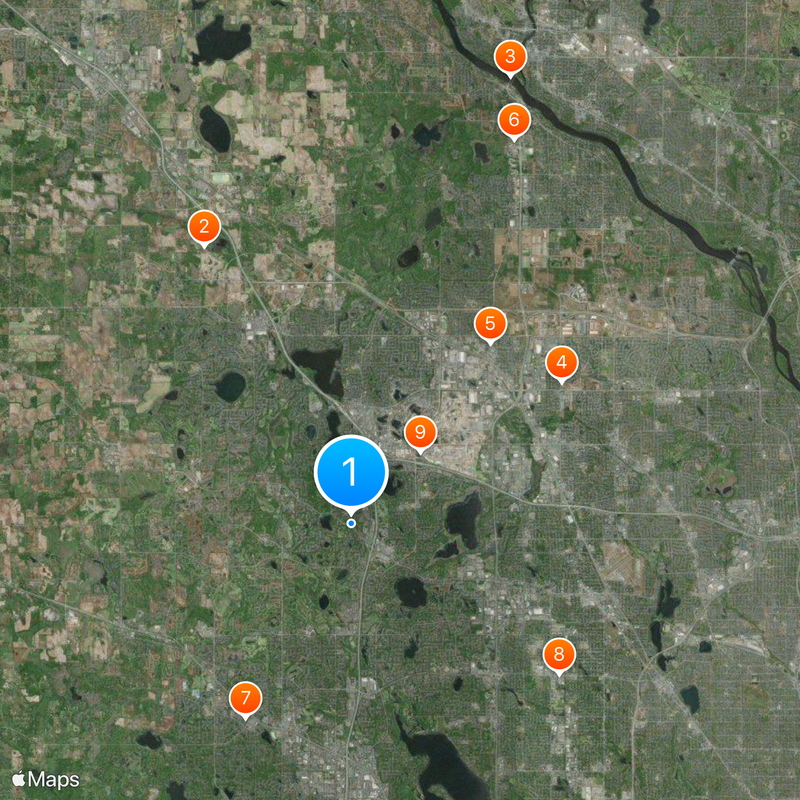 Maple Grove Mapa