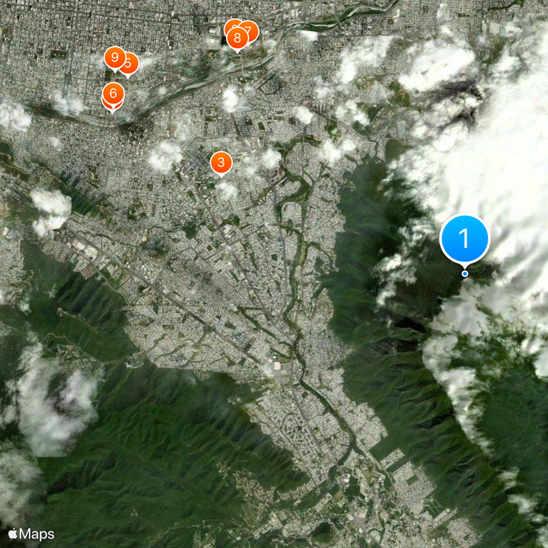 Cerro de la Silla Map