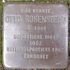 Stolperstein dedicated to Otto Rosenstein