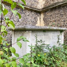 Tomb In Churchyard In Angle Between Tower And South Aisle