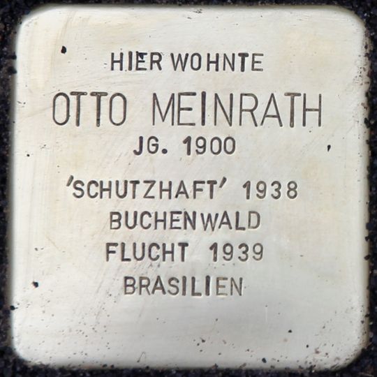 Stolperstein en memoria de Otto Meinrath