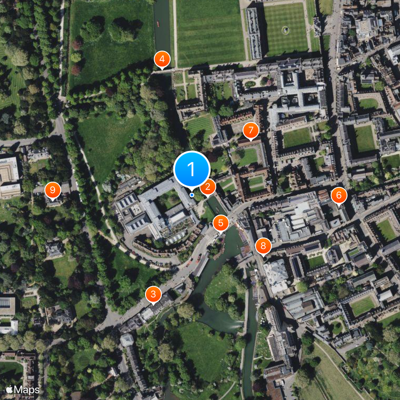 Queen's College Mapa