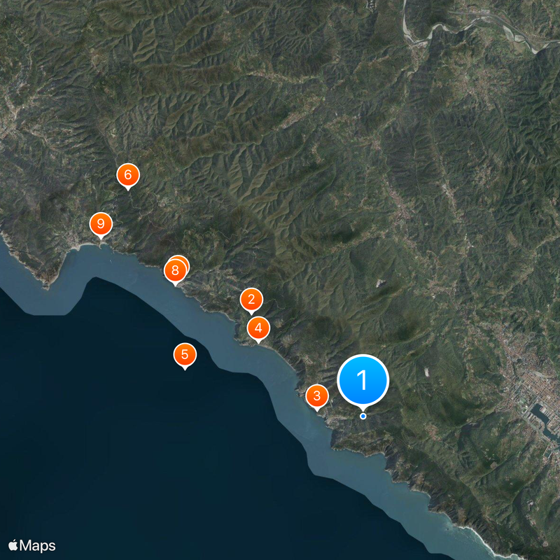 Cinque Terre National Park Map