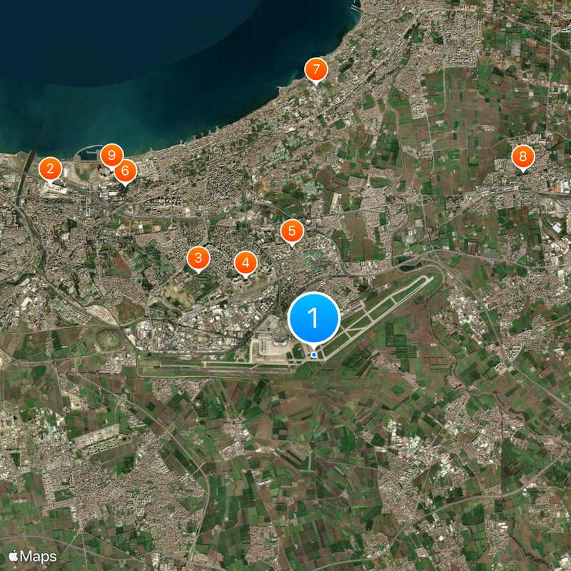 Algiers Houari Boumediene Airport Map