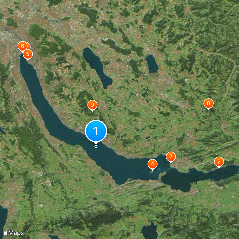 Lake Zurich Map
