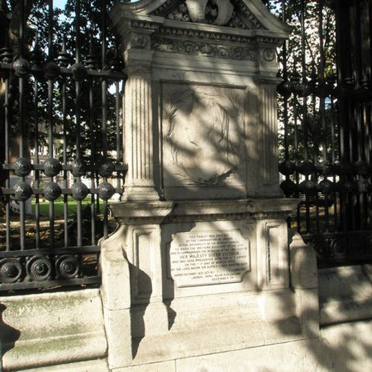 Memorial to Queen Victoria's last visit to the City of London