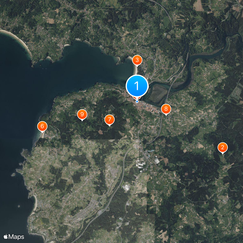 Pontedeume Mappa