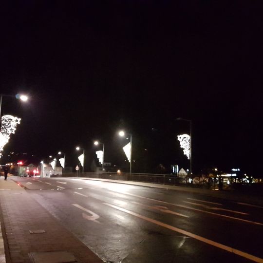 Tauberbischofsheim über der Tauberbrücke