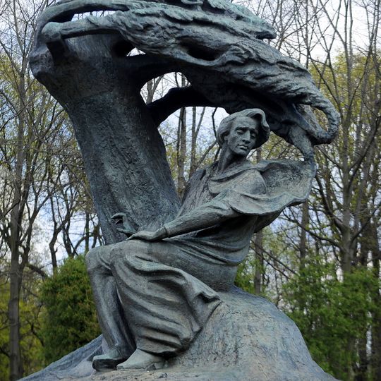 Frederic Chopin Monument in Warsaw