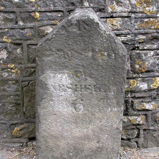 Milestone, Riding Barn Hill, Wick, by No. 72