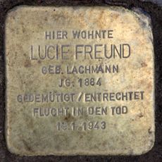Stolperstein en memoria de Lucie Freund