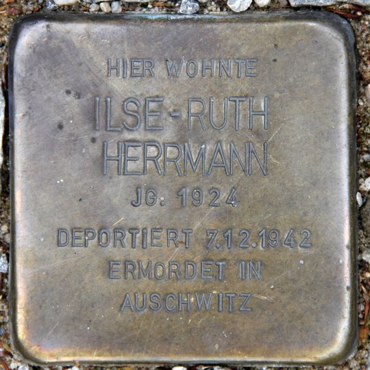 Stolperstein dedicated to Ilse-Ruth Herrmann