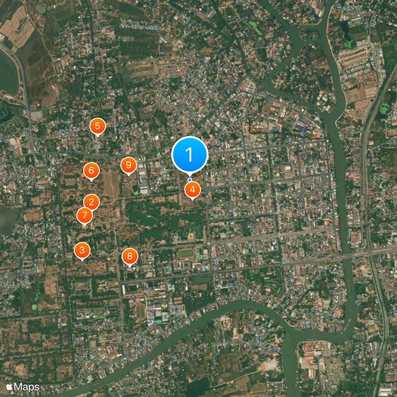 Wat Ratchaburana Mapa