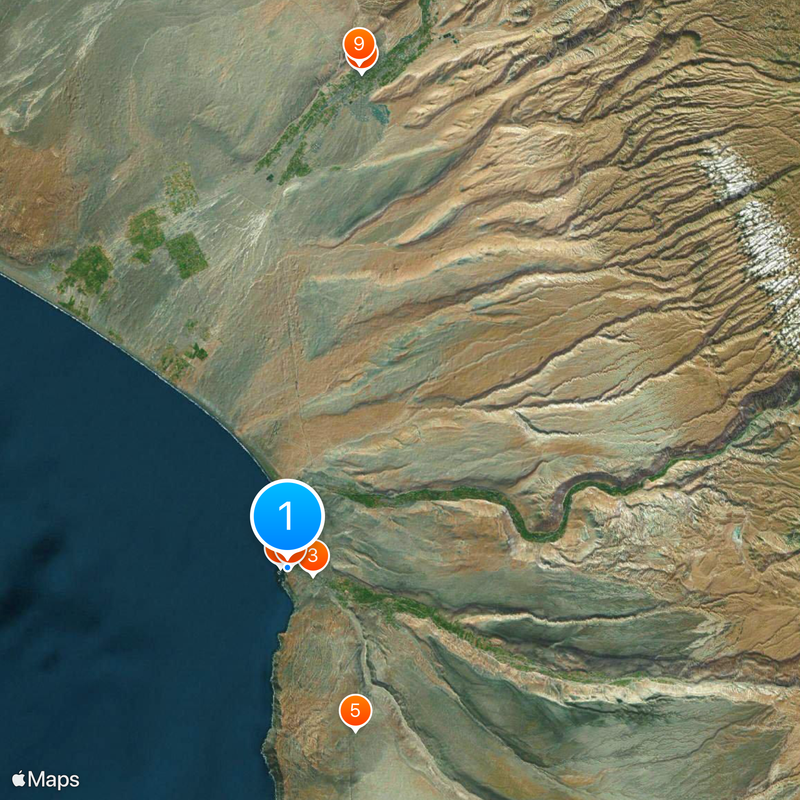 Morro de Arica Karte