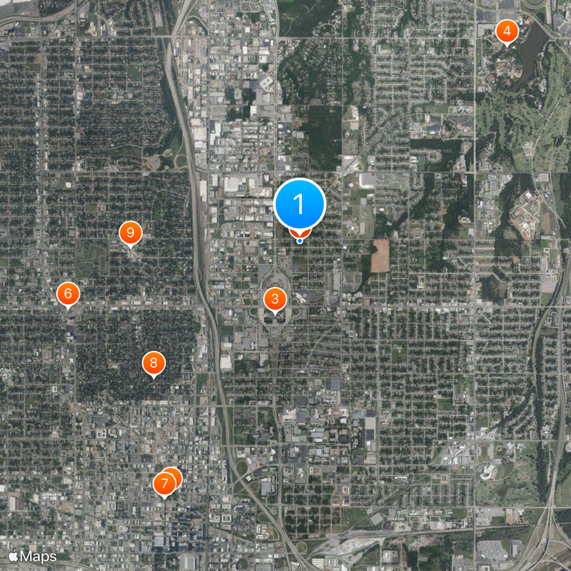 Oklahoma City metropolitan area Map