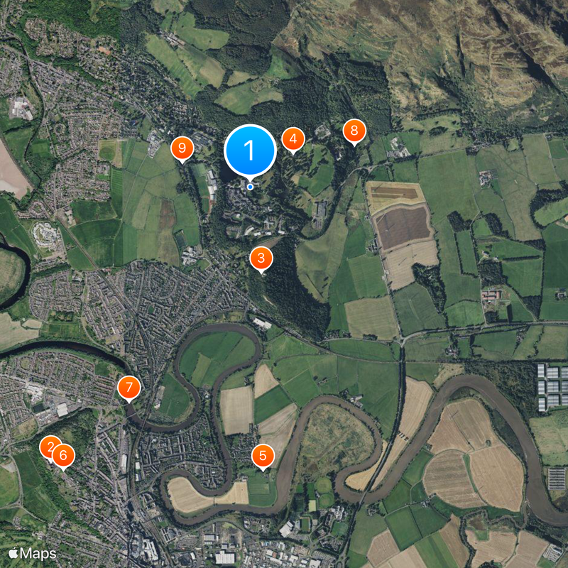 University of Stirling Map
