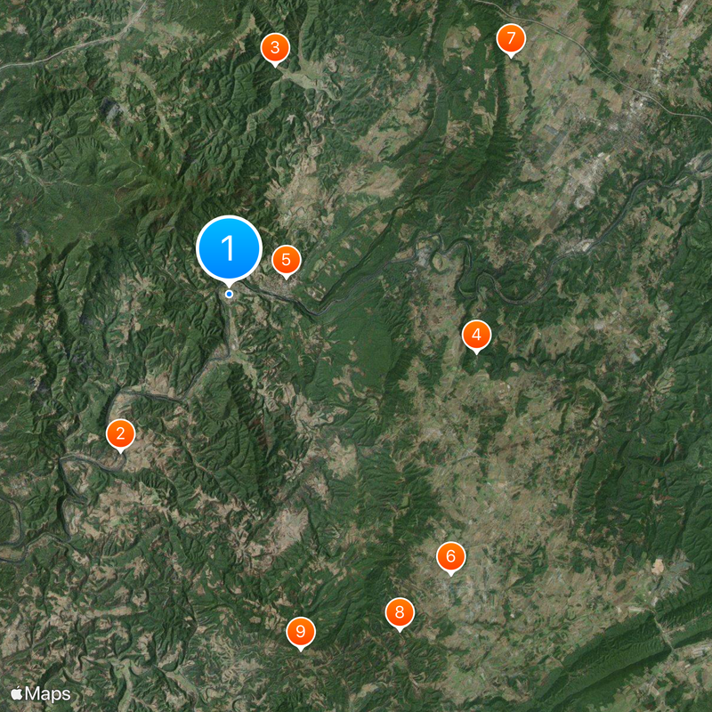 Federal Prison Camp, Alderson Map
