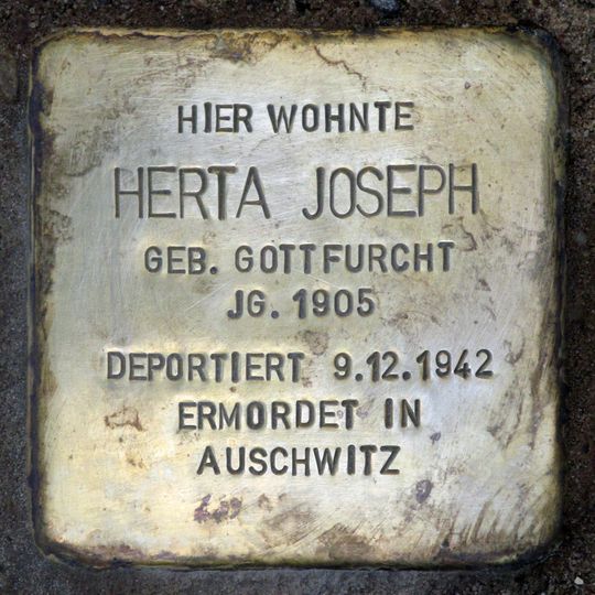 Stolperstein dedicated to Herta Joseph
