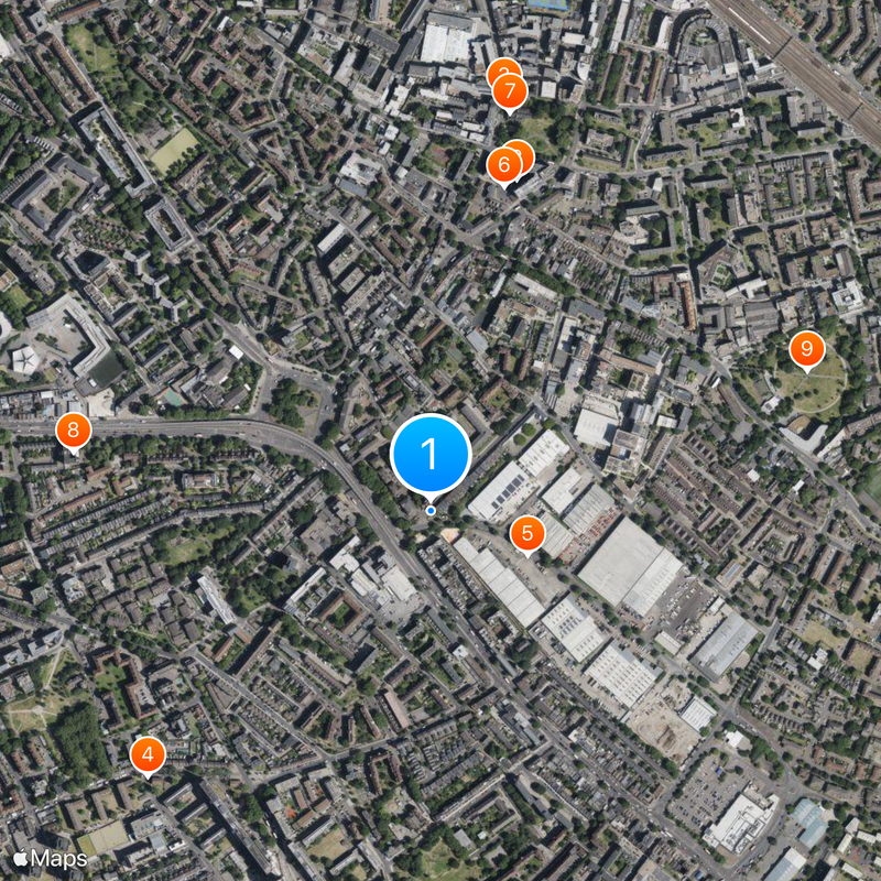 Mandela Way T-34 Tank Mapa