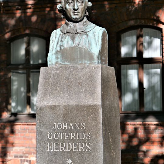 Bust of Johann Gottfried Herder in Riga