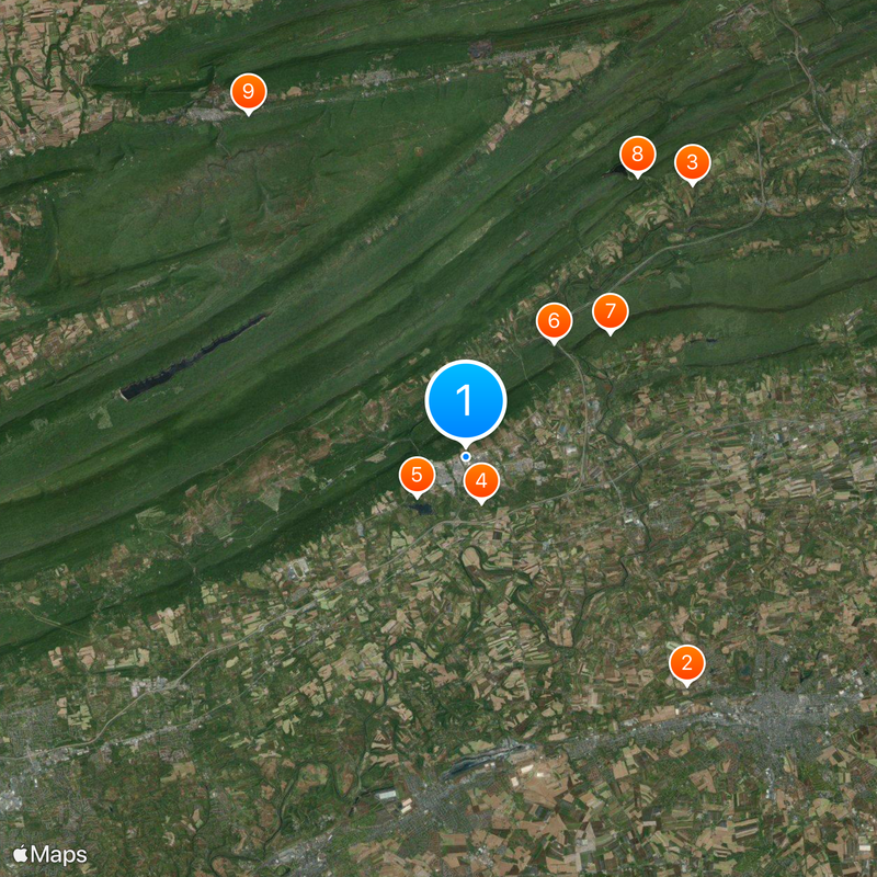 Fort Indiantown Gap Map