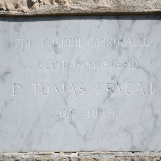 Pamětní deska Tomáše Fryčaje