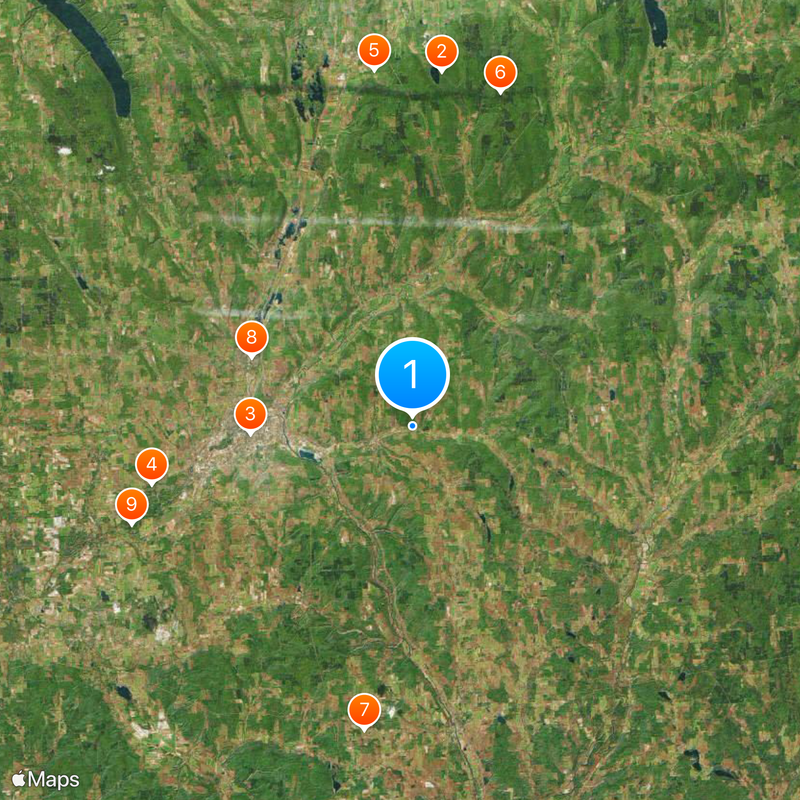 Contea di Cortland Mappa