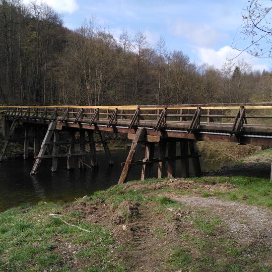 Pfahljochbrücke Neckarhausen