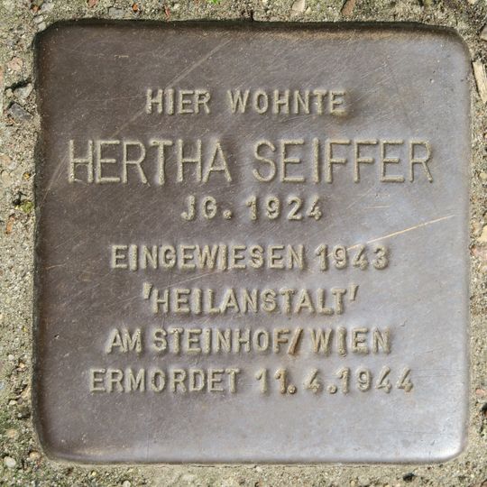 Stolperstein en memoria de Hertha Seiffer