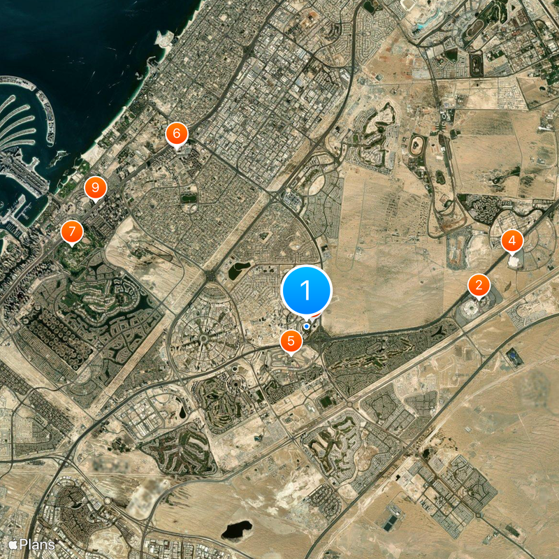 Dubai Miracle Garden Carte