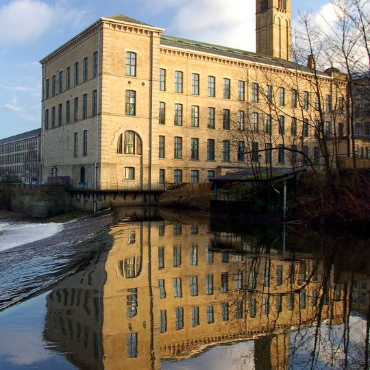 Saltaire Mills - North Block And Chimney