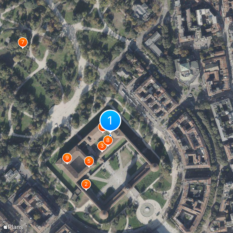 Castello Sforzesco Mapa